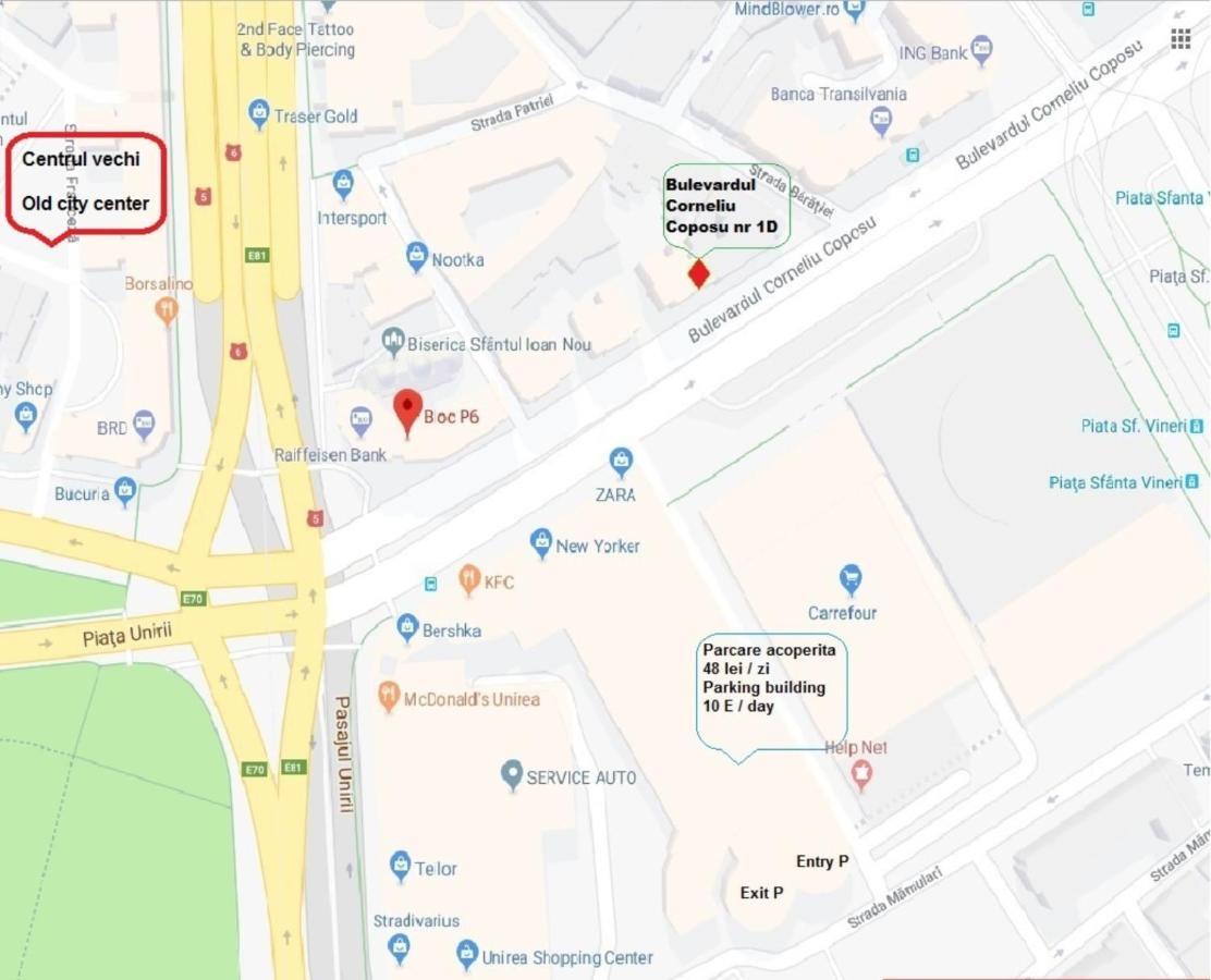 Domum Unirea, Across The Street Of Old City Center 부쿠레슈티 외부 사진